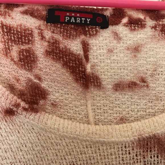 T party tye dyed fringe sweater - Picture 4 of 4